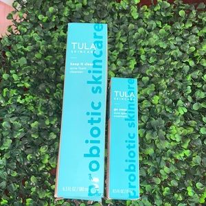 Tula Keep It Clear Cleanser and Go Away Acne Spot Treatment Duo